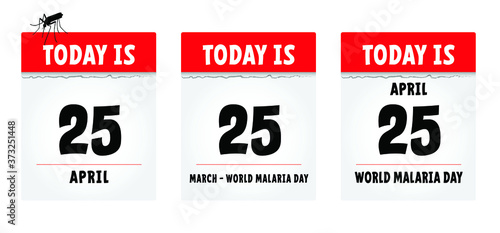 Stop malaria mosquito, dengue or zika virus alert. World malaria day on April 25. Vector signaling seamless pattern. Insect bite, blood infection ( illness ).