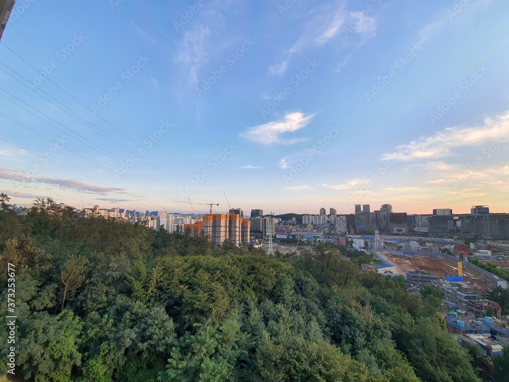 panoramic view of the city panoramic view of the city