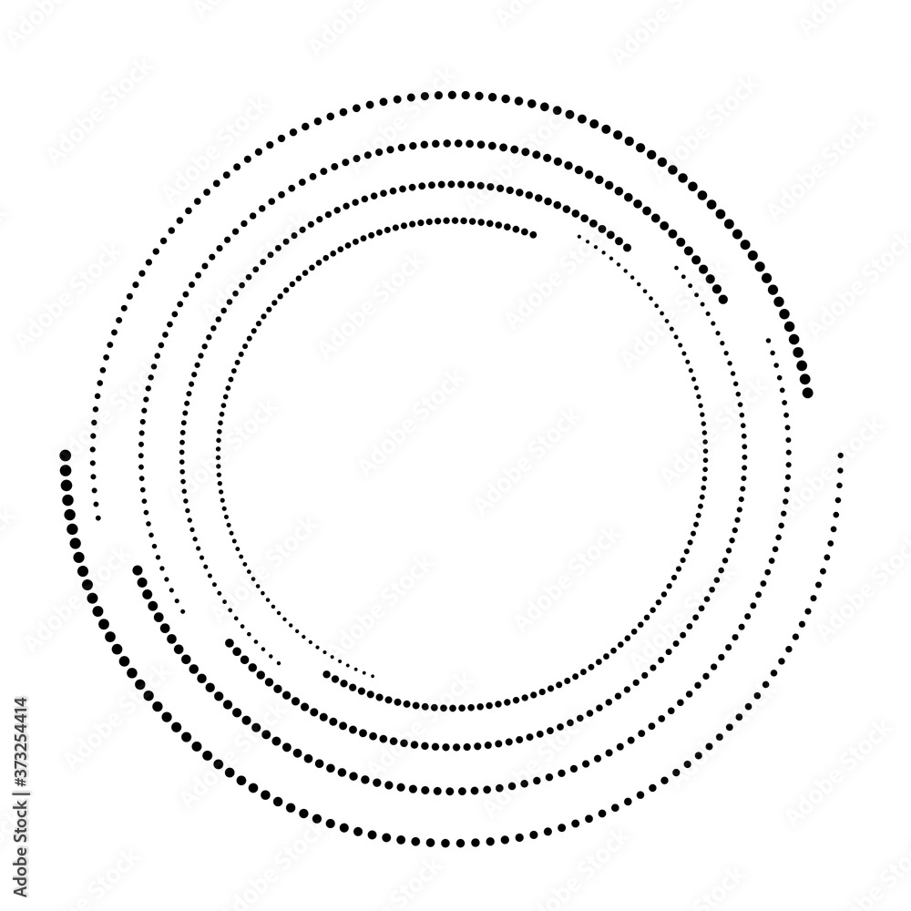 Halftone dots in circle form. round logo . vector dotted frame . design element Halftone dots in circle form. round logo . vector dotted frame . design element