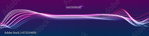 Music abstract background blue. Equalizer for music, showing sound waves with music waves, music background equalizer vector concept.