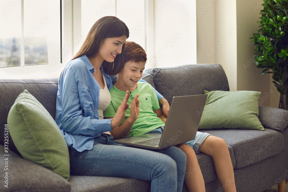 Online communication, video call, chat, via application. Self-isolation. Online communication, video call, chat, via application. Self-isolation.