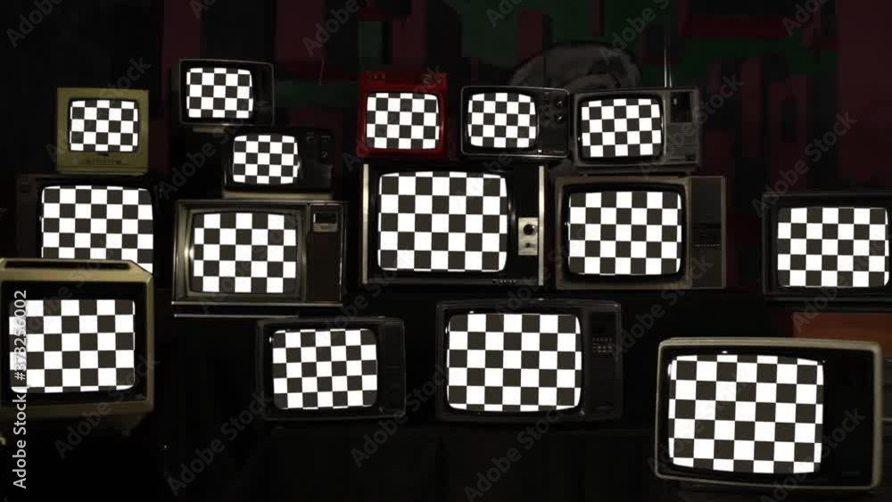 Checkered Flags on Televisions from the 60s, 70s, 80s and 90s. Checkered Flags on Televisions from the 60s, 70s, 80s and 90s.