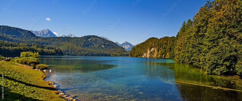 Fototapeta premium Großer Alpsee Hohenschwangau