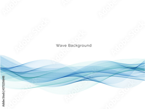 Blue wave modern stylish background