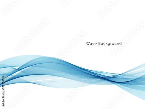 Abstract blue wave background © JupiterArts