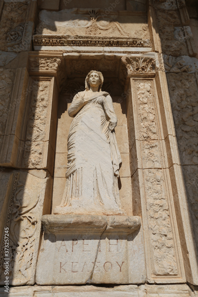 Personification of Virtue, Arete Statue in Ephesus Ancient City, Selcuk Town, Izmir, Turkey