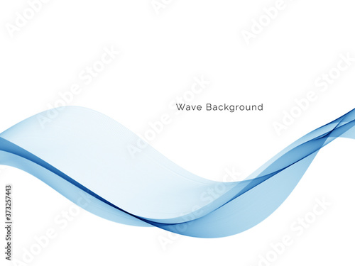 Modern blue wave decorative background