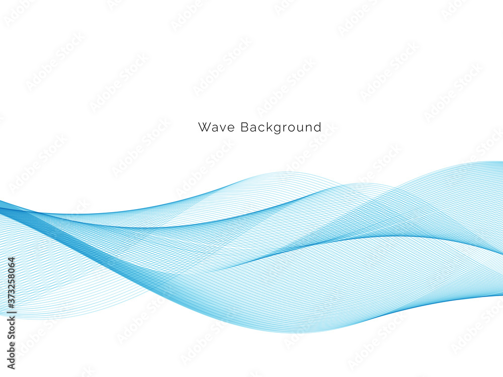 Modern blue wave decorative background Modern blue wave decorative background