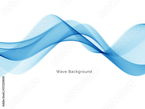 Abstract blue wave background