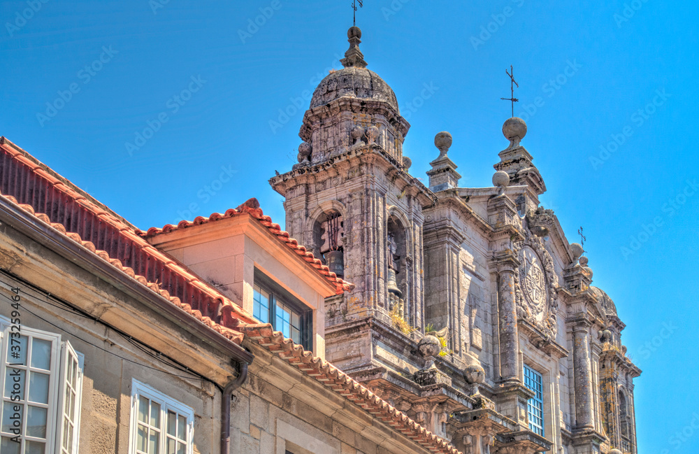 Pontevedra landmarks, Galicia, Spain
