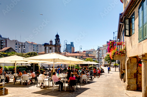 Pontevedra landmarks, Galicia, Spain