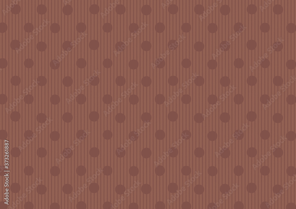 Fototapeta premium ドットとストライプのパターン 手描き