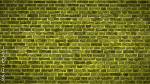 Yellow Brick Wall Texture Panoramic