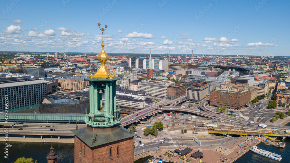 Fototapeta Sweden / Stockholm City / Stockholm Stad / Stockholm stadhuset / Stockholm City Hall / Gamla stan