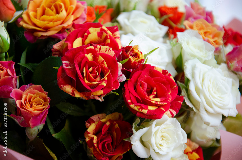 Bouquet of small colorful roses Bouquet of small colorful roses