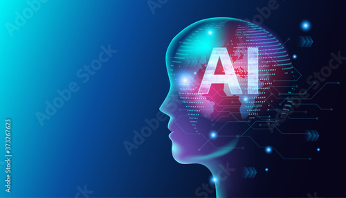 Basic RGB Artificial intelligence technology background . Vector illustration design.