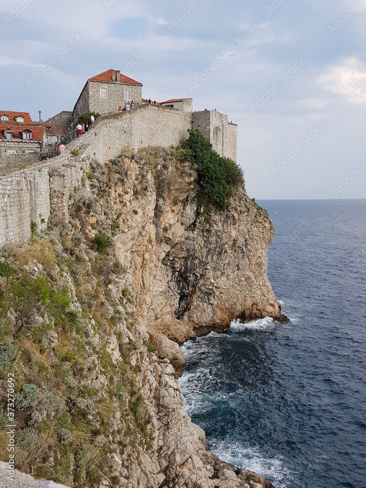 Vue sur la cité de Dubrovnik, lieu de tournage de la série Game of Thrones