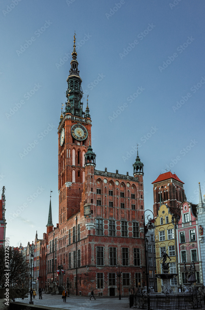 Naklejka premium The old town of Gdansk in Poland