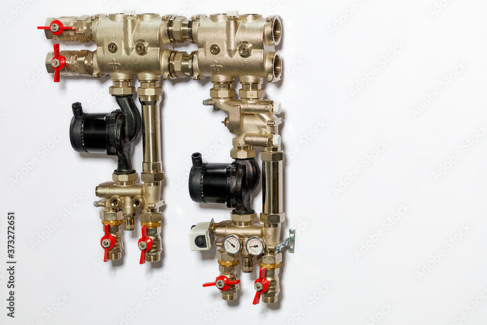 Pumps and fittings for pumping hot water supply. Pumps and fittings for pumping hot water supply.