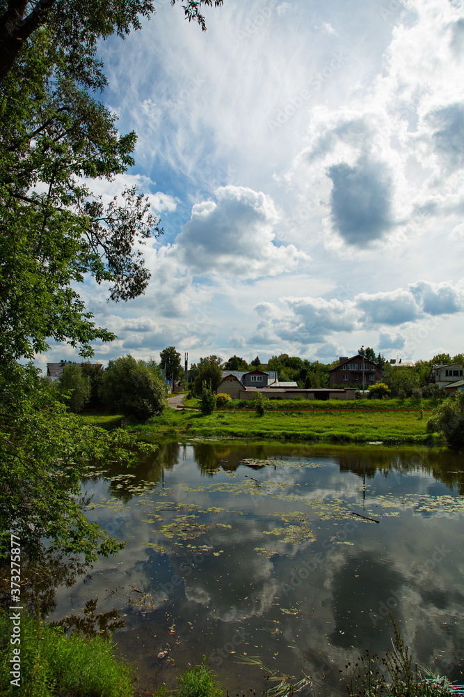 The Pakhra river in the Podolsk district of the Moscow region. The Pakhra river in the Podolsk district of the Moscow region.