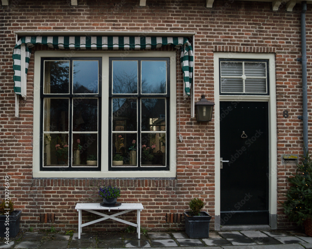 Traditional Dutch House in Veere, Zeeland, Netherlands