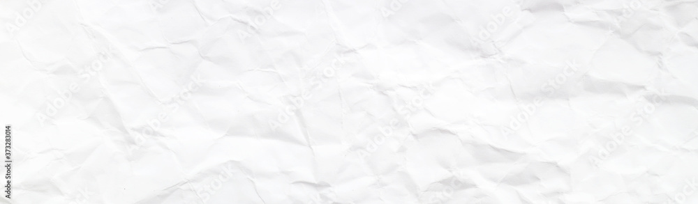 Crumpled paper or white texture background