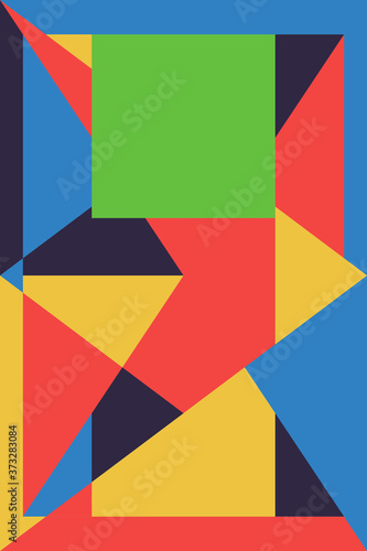 Color geometric design  vector background.