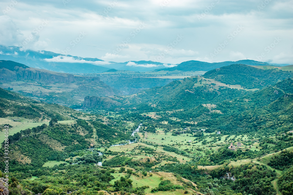 Obraz premium landscape with mountains and clouds
