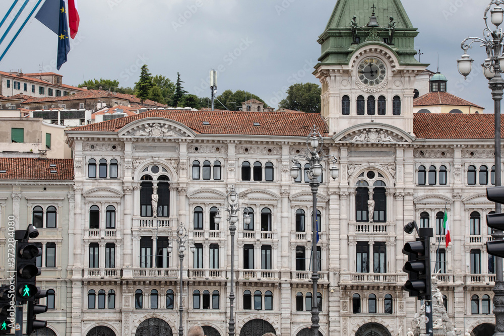 Obraz premium Comune di Trieste a piazza Unità d'Italia