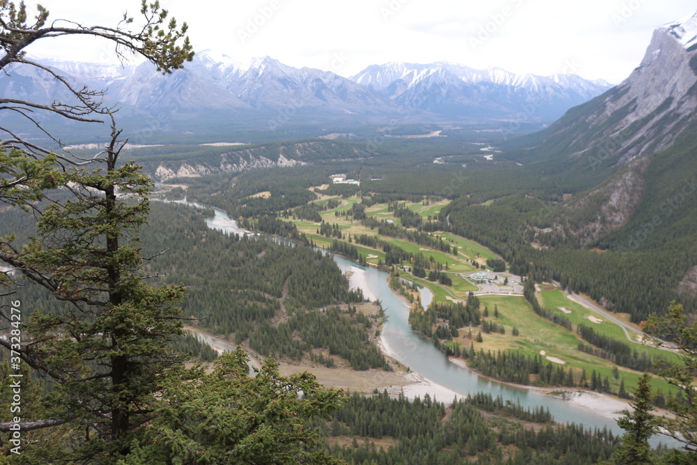 View from Tunnel Mountain trail Banff View from Tunnel Mountain trail Banff