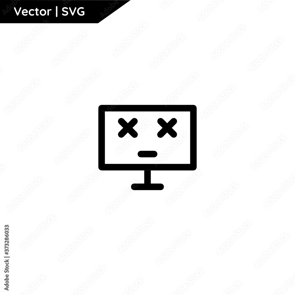 Computer and hardware icon.