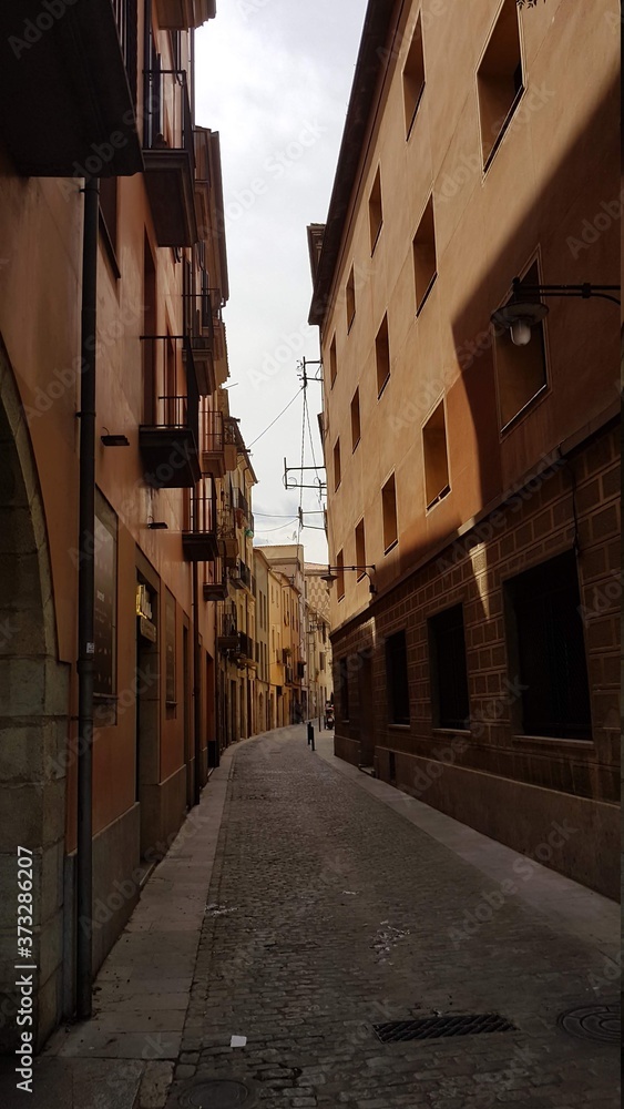 Streets in Girona Spain Catalonia