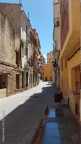 Streets in Girona Spain Catalonia