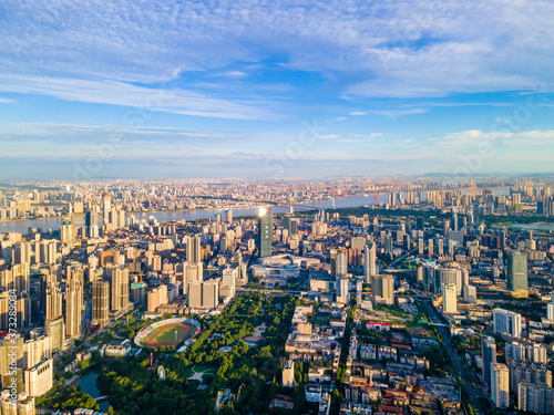 Cityscape of Wuhan city with cloud.Panoramic skyline and buildings. © AS_SleepingPanda