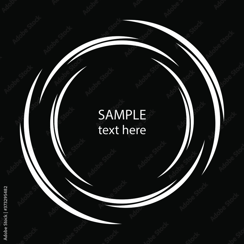 White vector curvy lines in vortex form. Geometric art. Trendy design element for logo, tattoo, frame, sign, symbol, web pages, prints, posters, template, pattern and abstract background White vector curvy lines in vortex form. Geometric art. Trendy design element for logo, tattoo, frame, sign, symbol, web pages, prints, posters, template, pattern and abstract background