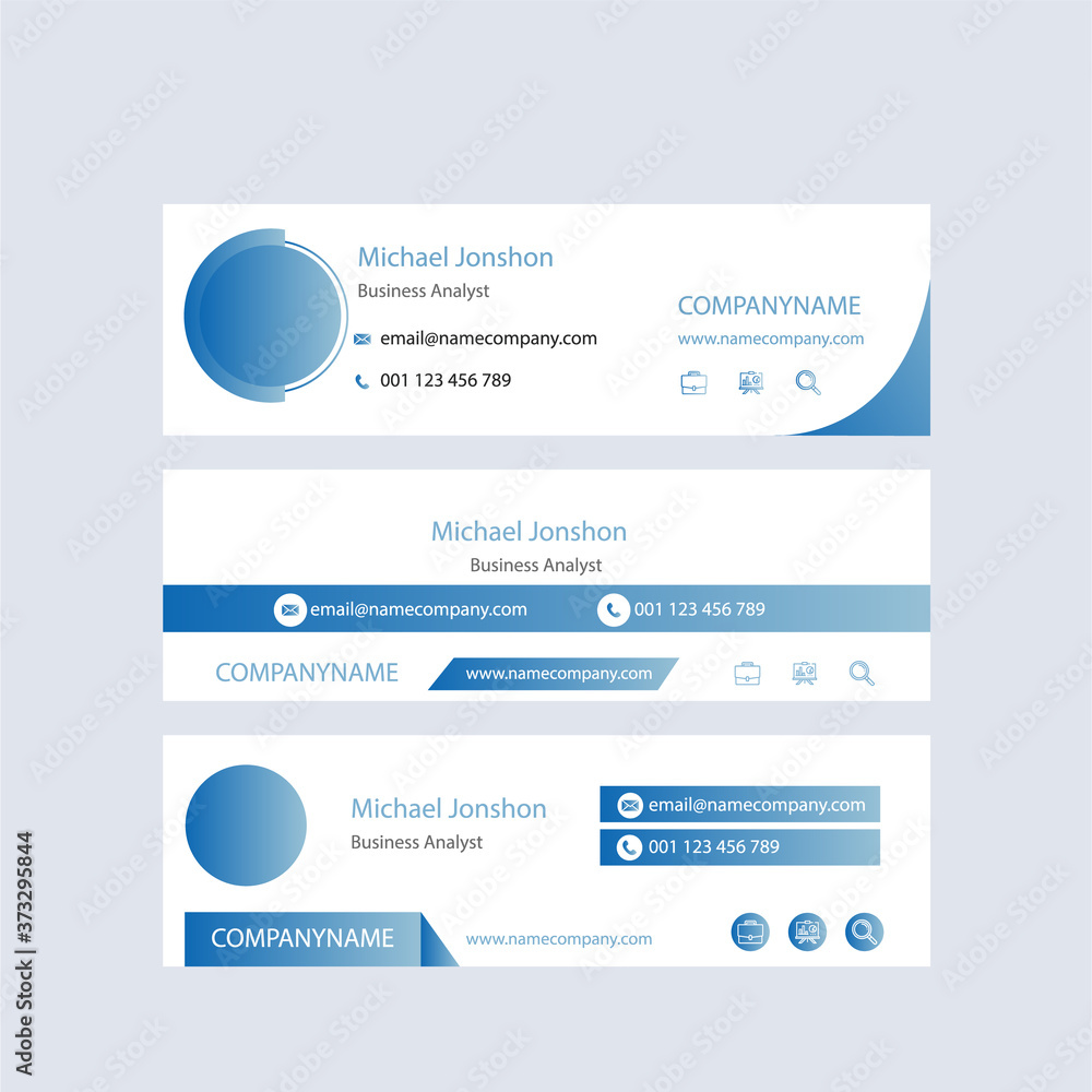 Email signatures template