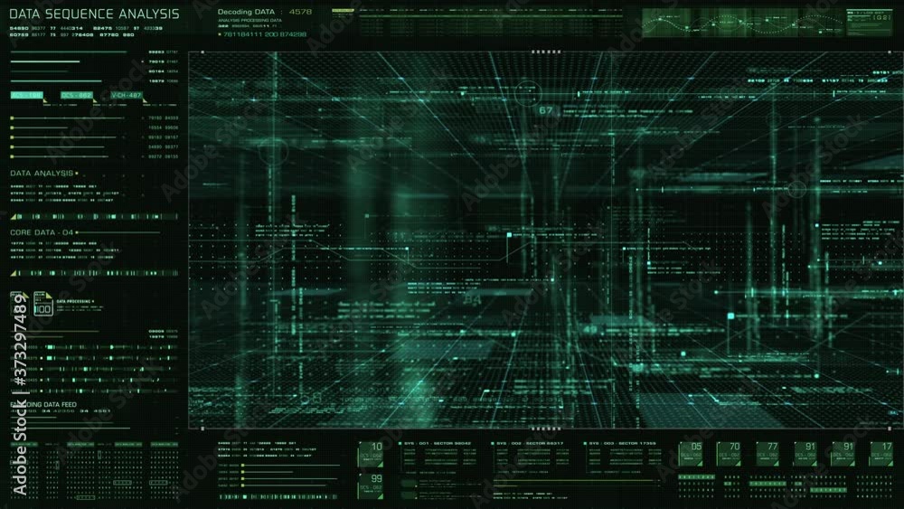 Futuristic holographic data sequence simulation of artificial neural networks intelligence analysis head up display background Futuristic holographic data sequence simulation of artificial neural networks intelligence analysis head up display background