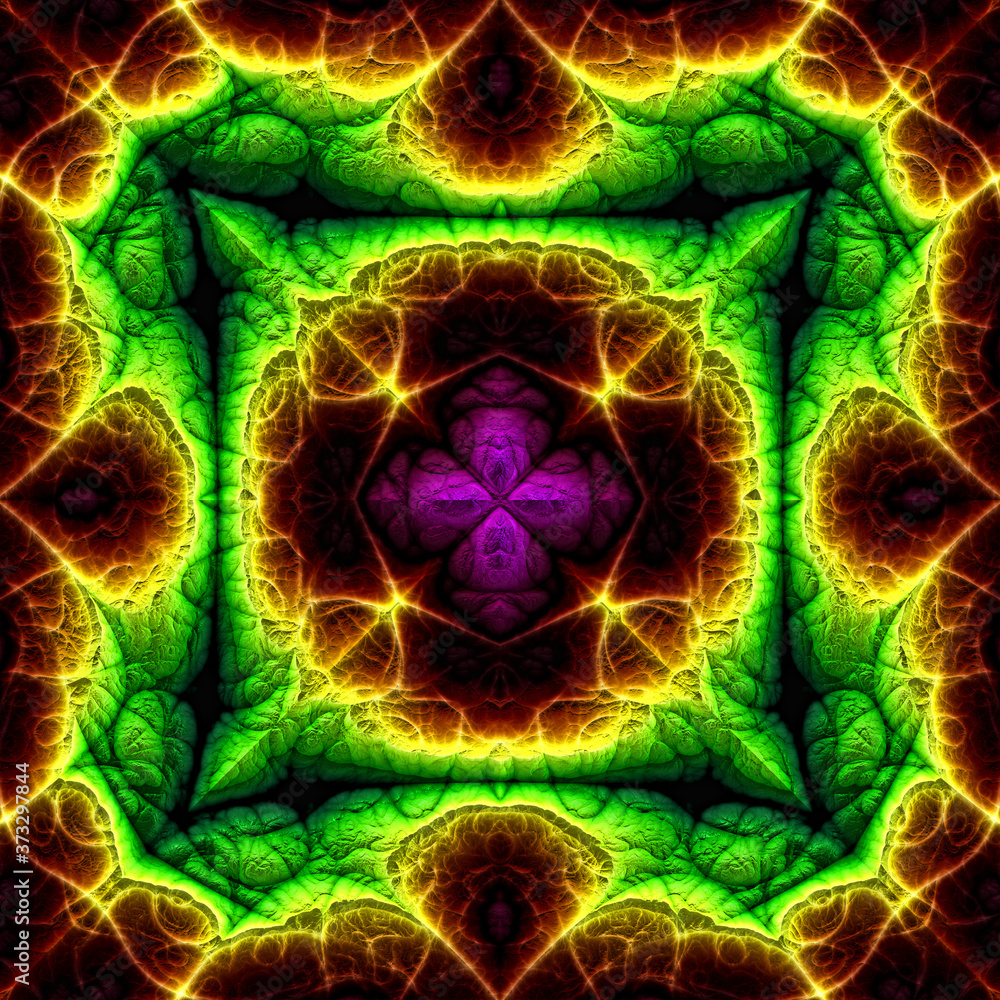3d effect - abstract fractal pattern 3d effect - abstract fractal pattern