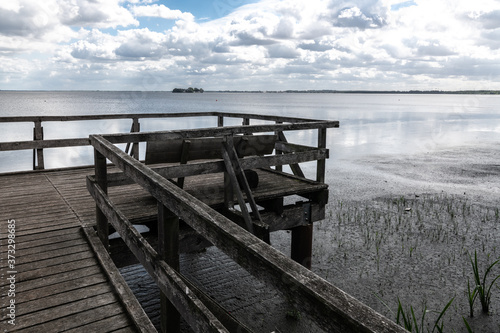 Lookout Platform at the Meerbruch  Steinhuder Meer  Germany