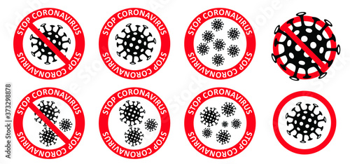 Stop coronavirus epidemic, bacteria cell. ( Covid-19 2019-nCoV, Covid-2019 ) Corona virus, mouth cap.Stay at home, stay safe, lockdown. Social distancing Face mask. Self quarantine concept. Mouthcap