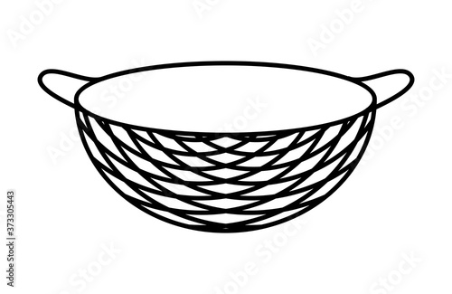 LINEAR DRAWING OF A KITCHEN GRATE ON A WHITE BACKGROUND