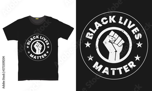 black lives matter typography t shirt design