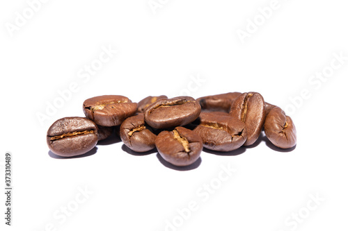 Coffee beans isolated on white background