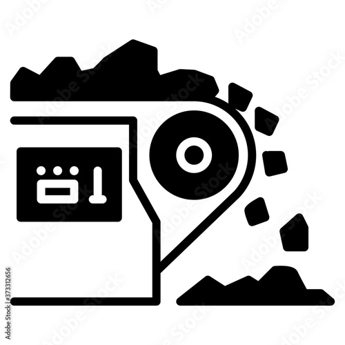 Grinding stone icon