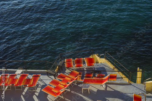 transat en bord de mer sur la corniche à Marseille