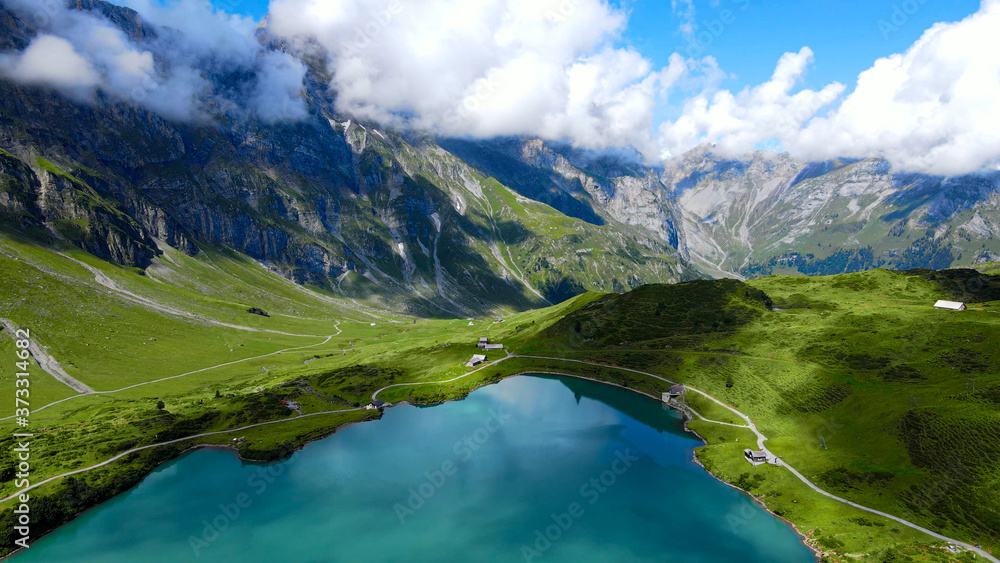 Mountain Lake Truebsee in Switzerland - travel photography