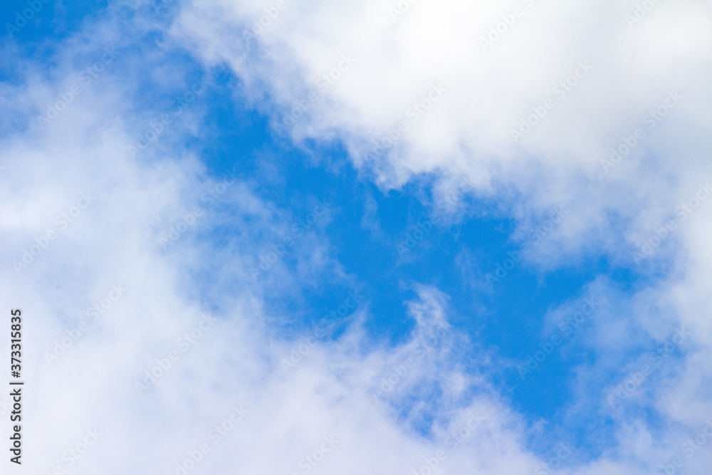 Obraz premium white sky clouds, blue sky with clouds, blue and white in the sky