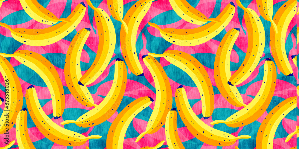 Tropical pattern with bananas.
