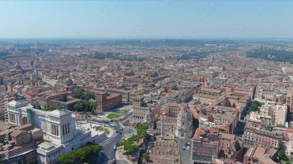 custom made wallpaper toronto digitalAerial view of cityscape of Rome, center of "The Eternal City" with historic houses and narrow streets - landscape panorama of Italy from above, Europe