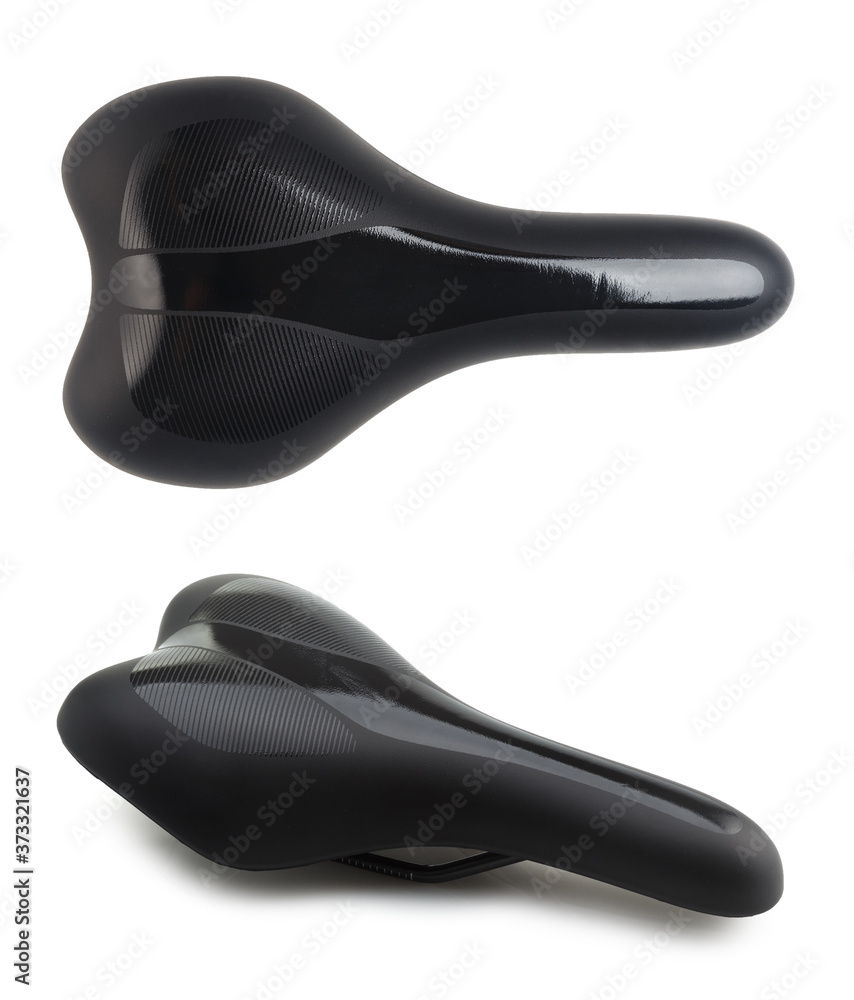 Bicycle seat in two angles. Bicycle seat in two angles.